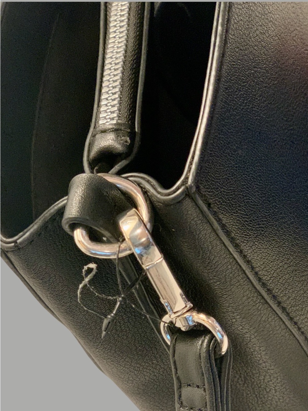 Nine West Black Leather Crossbody bag purse - Picture 8 of 14